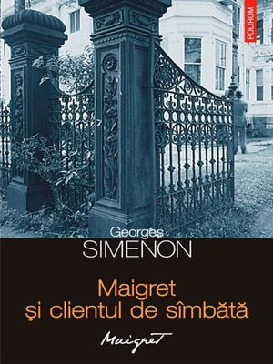cover image of Maigret și clientul de sîmbătă